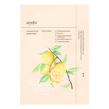 Carica l'immagine nel visualizzatore di Gallery, Ondo - Charcoal & Yuja Bubble Maschera Pong-pong