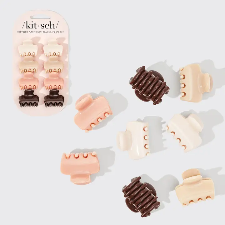 Kitsch - Mini Clip Laccate 8pz Nude