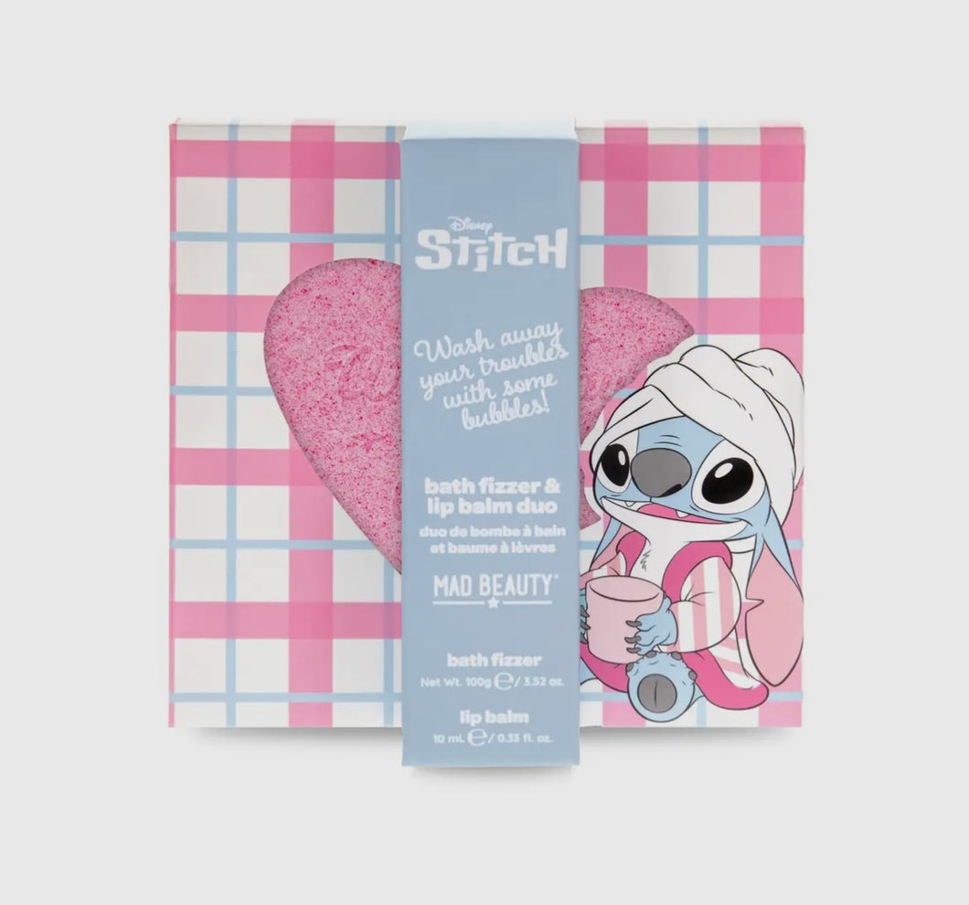Mad Beauty -Duo Stich - Bomba da bagno & lip Balm