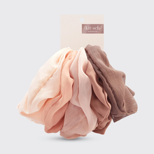 Carica l&#39;immagine nel visualizzatore di Gallery, Kitsch - Set Elastici chiffon Nude 5pz
