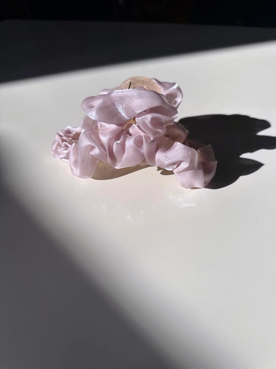 Solar Eclipse - Fermaglio |Volant  Organza - Rosa Baby