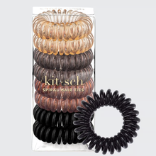 Carica l&#39;immagine nel visualizzatore di Gallery, Kitsch - Set di elastici a spirale Brown - 8pz
