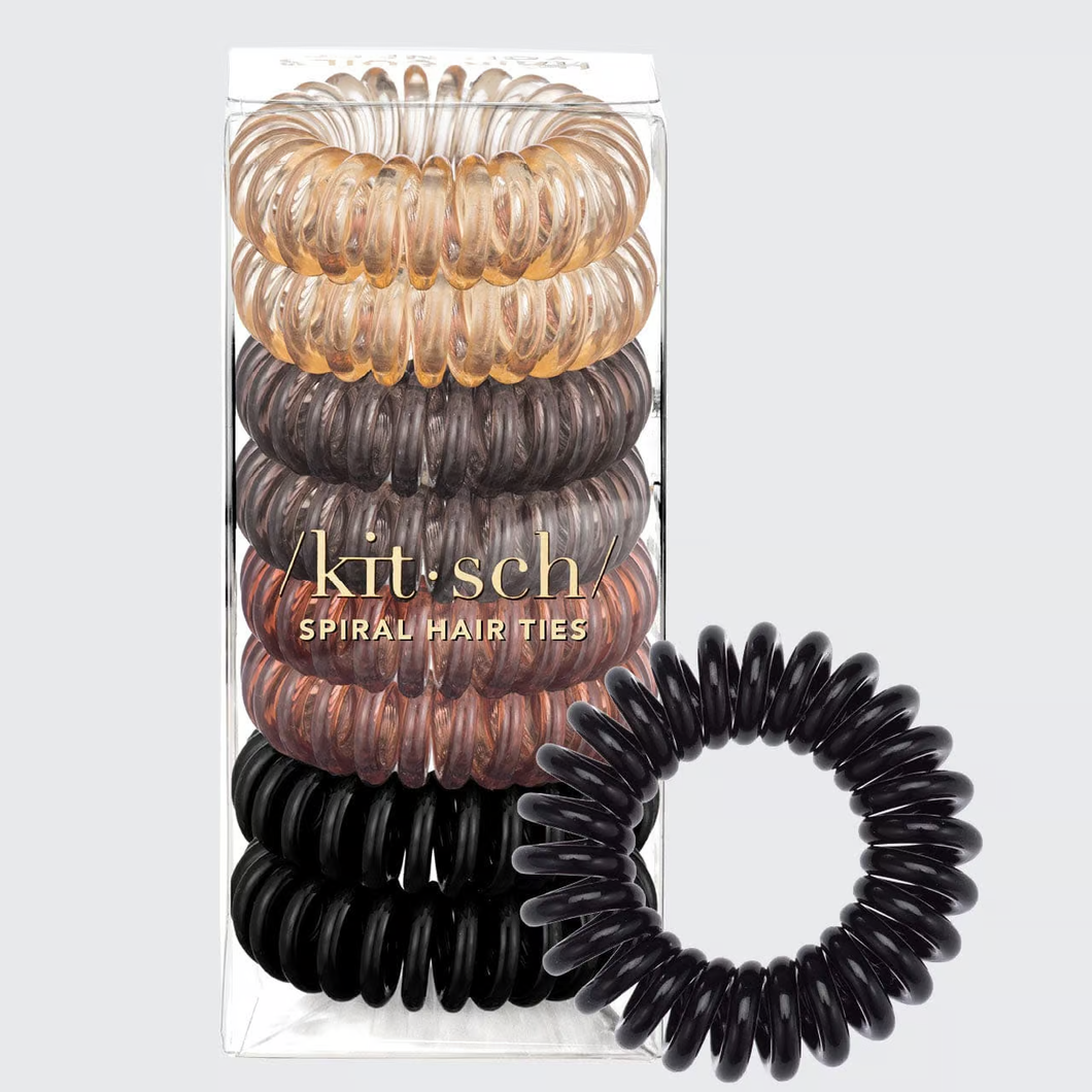 Kitsch - Set di elastici a spirale Brown - 8pz
